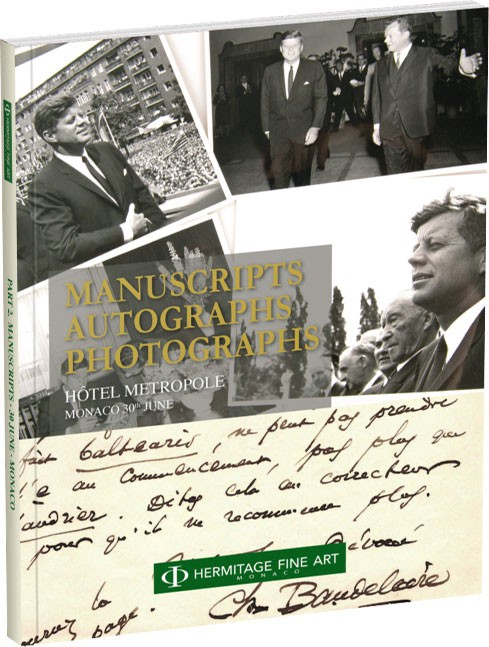 Обложка издания Каталог аукциона «Манускрипты, редкие книги, фотографии и автографы знаменитых людей»